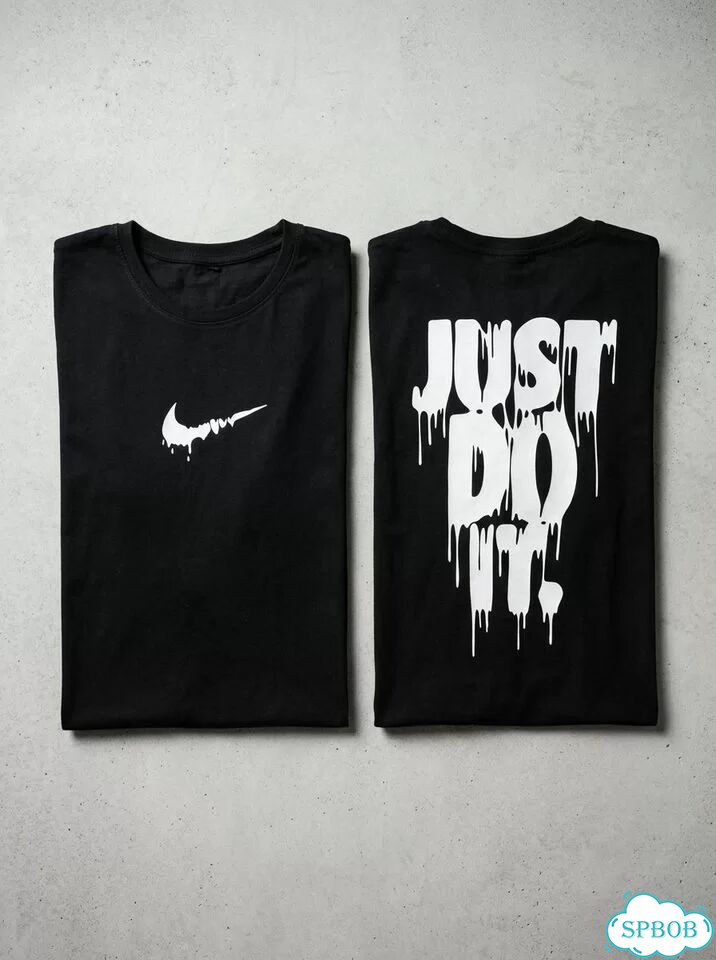 Черная футболка Just Do It фото 2