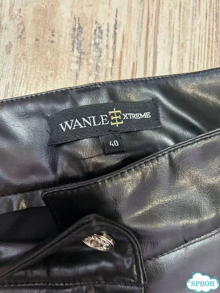 Юбка штаны экокожа wanle extreme 42/44 фото 3