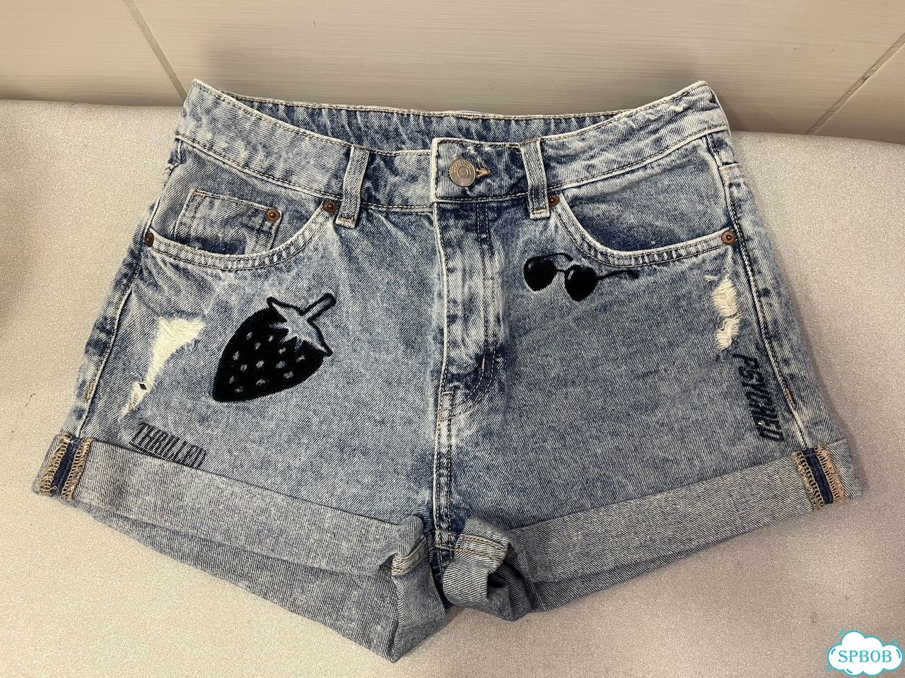 Джинсовые щорты H&M 34 xs фото 1