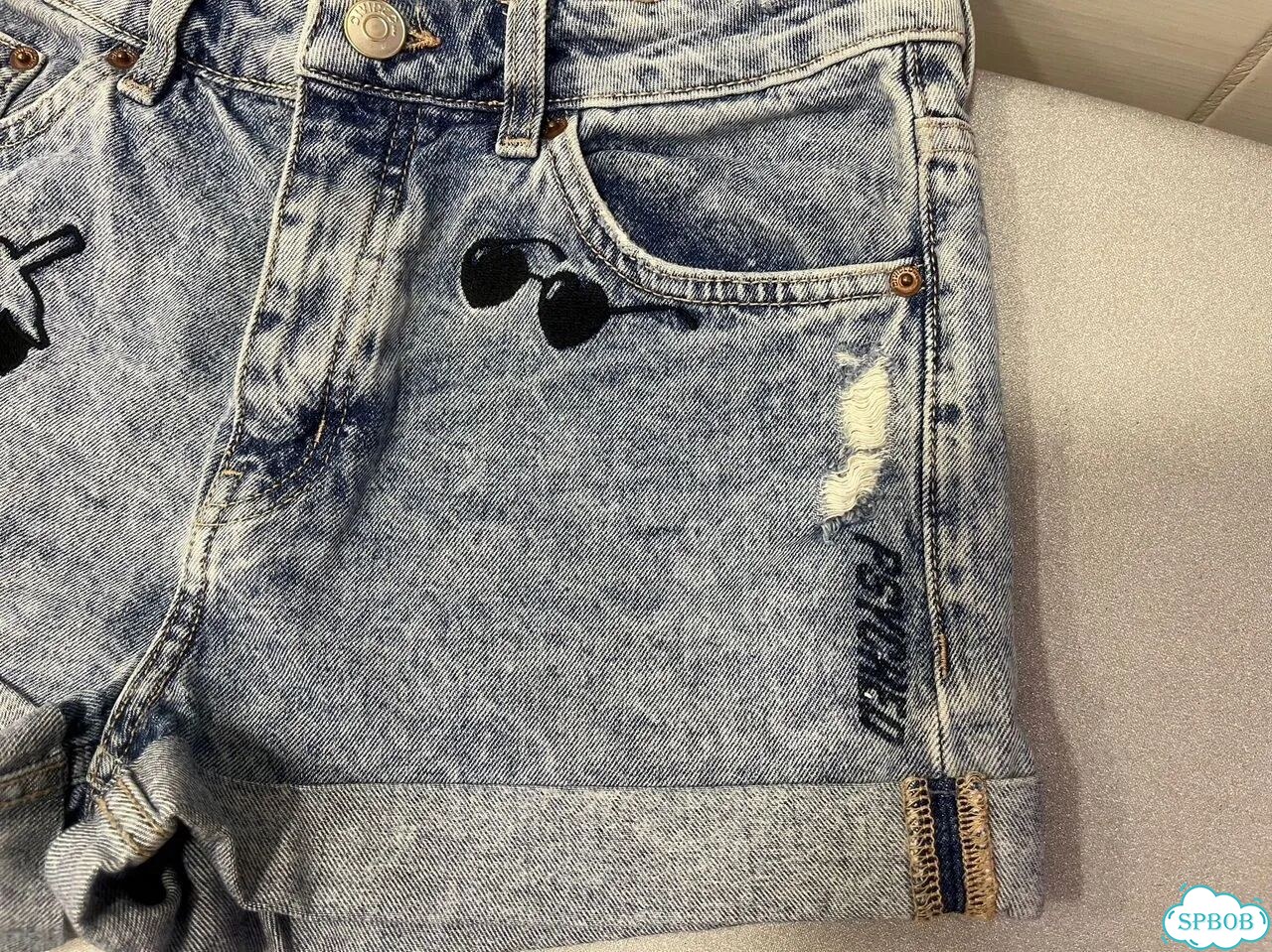 Джинсовые щорты H&M 34 xs фото 3