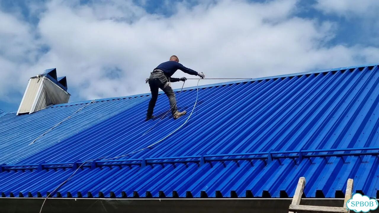 Покрасить крышу частного Дома фото 3