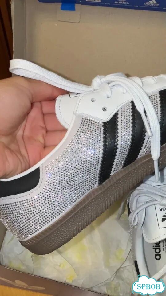 Кеды Adidas samba OG со стразами 39 ориг фото 1