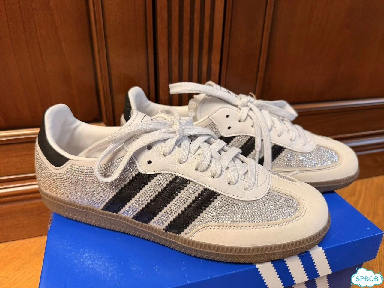 Кеды Adidas samba OG со стразами 39 ориг фото 2