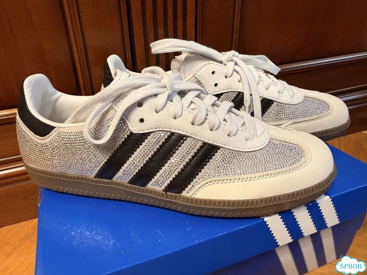 Кеды Adidas samba OG со стразами 39 ориг фото 3