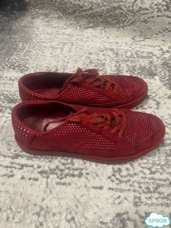 Gucci Red Studded Leather Low Top (limited) фото 1