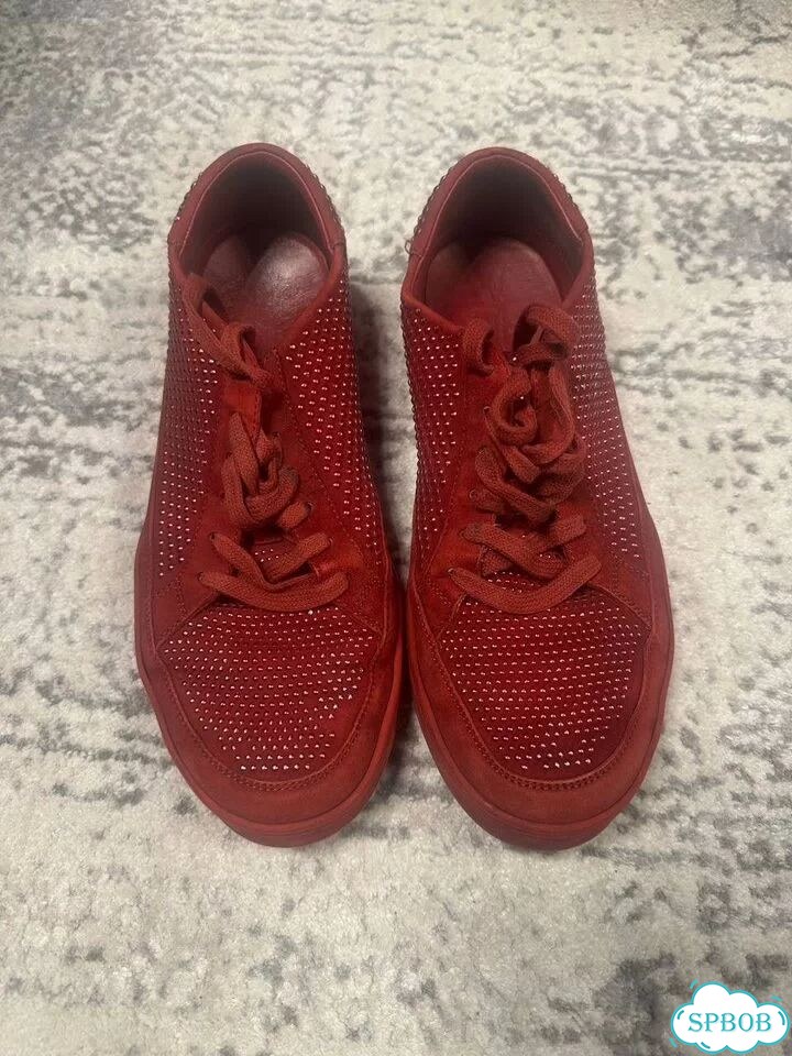 Gucci Red Studded Leather Low Top (limited) фото 2