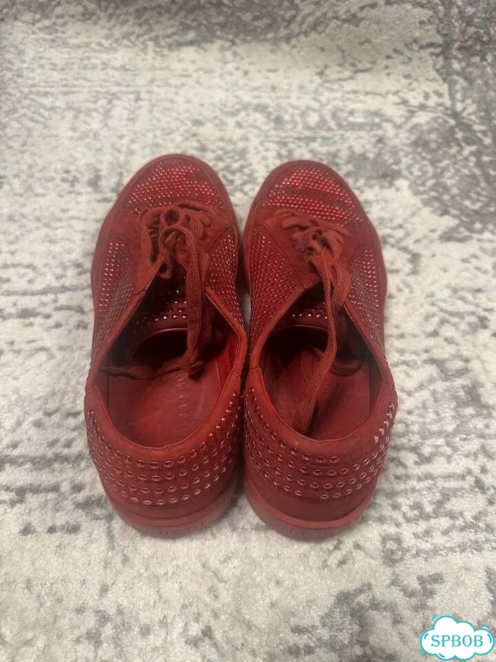 Gucci Red Studded Leather Low Top (limited) фото 3