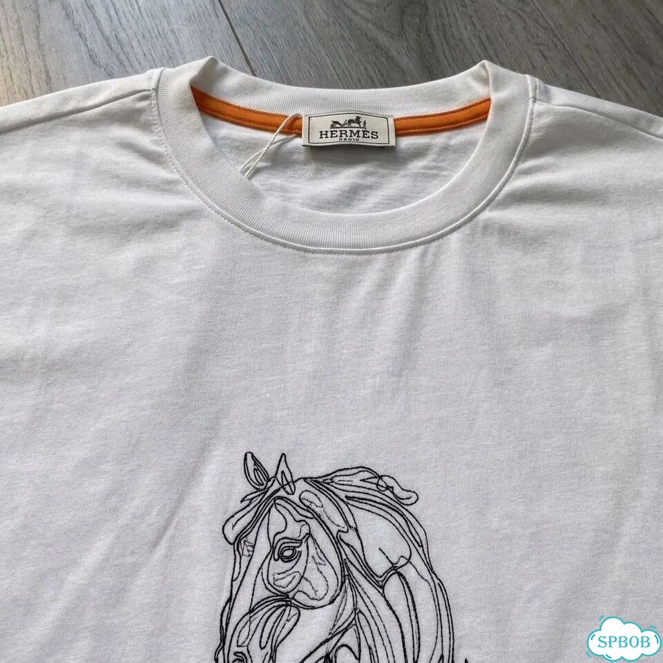 Футболка Hermes белая фото 2