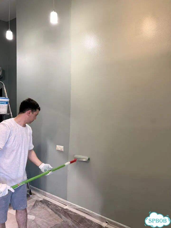 Безвоздушная покраска стен и потолков фото 5